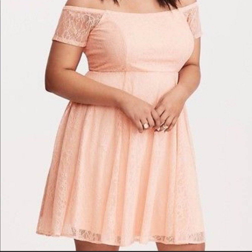 Plush pink Lacey dress